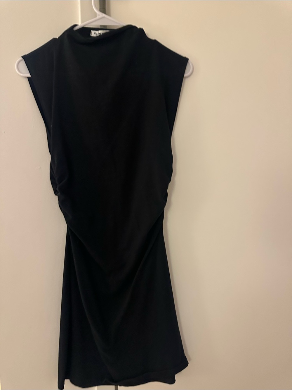 Reformation Black Sleeveless Mini Dress